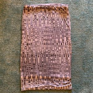 Comfortable Form Fitting Abstract Tie Dyed Skirt